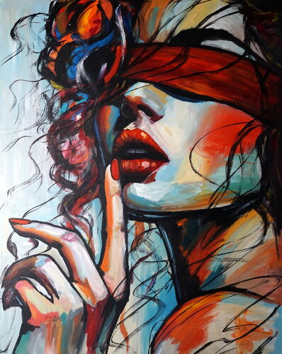 Say Nothing by Rafal Stach Kozina, Painting for Sale on Singulart