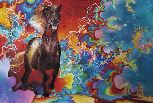 Climate change aberrations by decolor feroz, Painting for Sale on Singulart