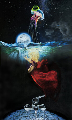 The swan by decolor feroz, Painting for Sale on Singulart