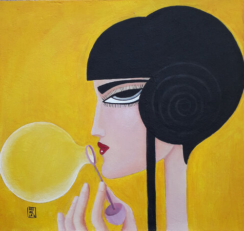 On being playful von Anguilla Ink, Malerei kaufen auf Singulart