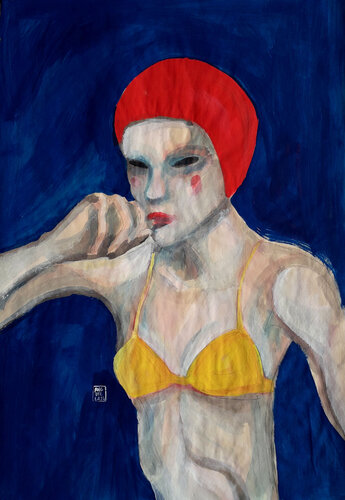 Girl #5 van Anguilla Ink, Schilderij te koop op Singulart