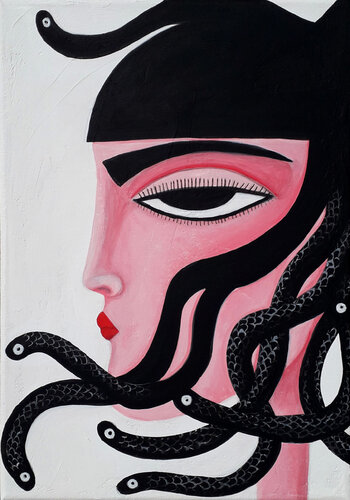 Medusa II by Anguilla Ink, 회화 for Sale on Singulart