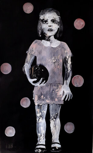 La bambina (The child) von Anguilla Ink, Malerei kaufen auf Singulart