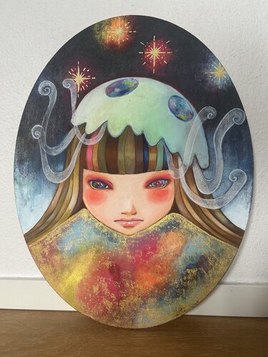 A Jellyfish Girl von Keiko Suzuki Möller, Malerei kaufen auf Singulart