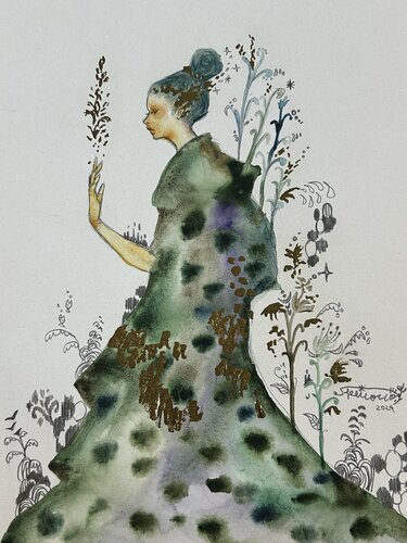 Magic Fountain di Keiko Suzuki Möller, Pittura in vendita su Singulart