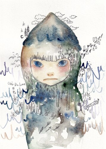 Clair De Lune by Keiko Suzuki Möller, 회화 for Sale on Singulart