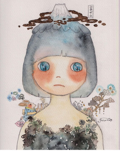 FUJI GIRL di Keiko Suzuki Möller, Pittura in vendita su Singulart