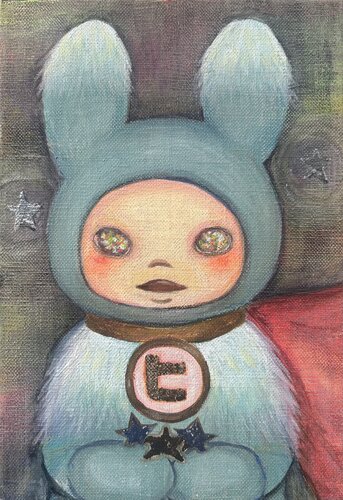 My Hero par Keiko Suzuki Möller, Peinture en vente sur Singulart