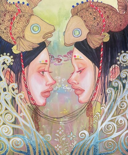 Connected di Keiko Suzuki Möller, Pittura in vendita su Singulart
