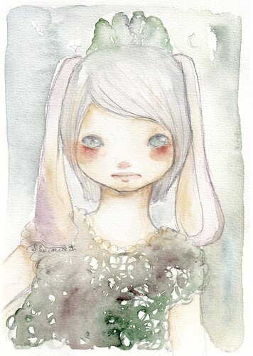 The Forest Girl 2 par Keiko Suzuki Möller, Peinture en vente sur Singulart