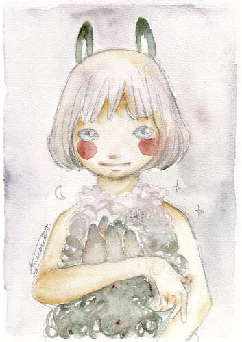The Forest Girl 3 par Keiko Suzuki Möller, Peinture en vente sur Singulart