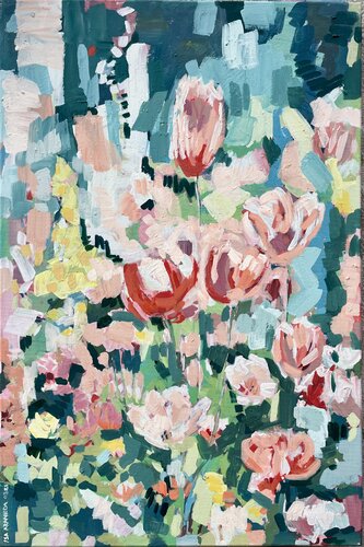 Tulipanes en Collage von ISABEL ARANEDA, Malerei kaufen auf Singulart