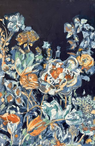 Flores figurativas von ISABEL ARANEDA, Malerei kaufen auf Singulart