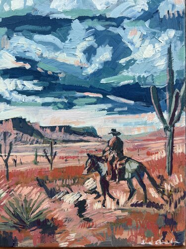 Bajo el cielo del desierto von ISABEL ARANEDA, Malerei kaufen auf Singulart