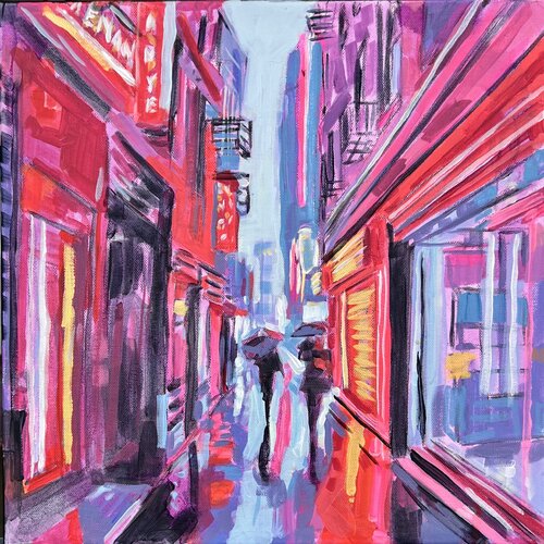 Reflejos de Brooklyn van ISABEL ARANEDA, Schilderij te koop op Singulart