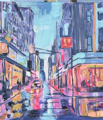 Reflejos de Brooklyn van ISABEL ARANEDA, Schilderij te koop op Singulart