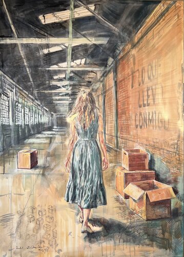 Lo que llevo conmigo (What I Carry With Me) van ISABEL ARANEDA, Schilderij te koop op Singulart