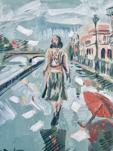 Papers in the Wind van ISABEL ARANEDA, Schilderij te koop op Singulart