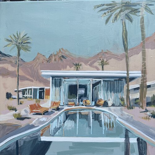 Desert Pool Reverie van ISABEL ARANEDA, Schilderij te koop op Singulart