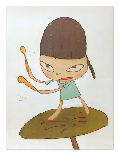 Marching on a Butterbur Leaf by Yoshitomo Nara, 인쇄 for Sale on Singulart