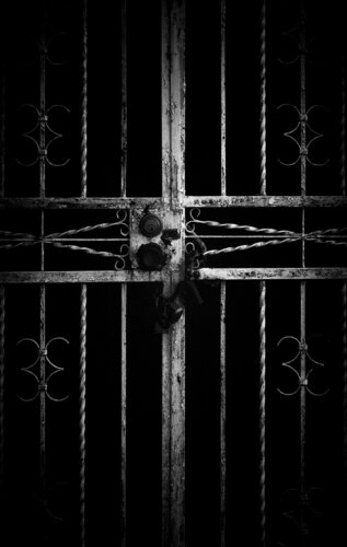Gate with lock by Rudy Umans, Photography for Sale on Singulart