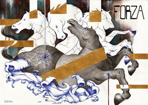 Forza by Rodrigo Silva, Work on Paper for Sale on Singulart