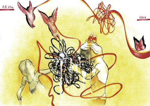 Comunique - 30 von Rodrigo Silva, Werk auf Papier kaufen auf Singulart