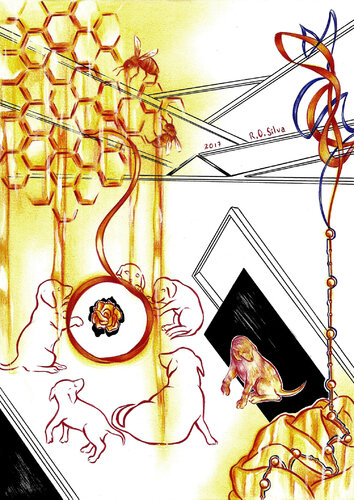 Comunique - 35 by Rodrigo Silva, Work on Paper for Sale on Singulart