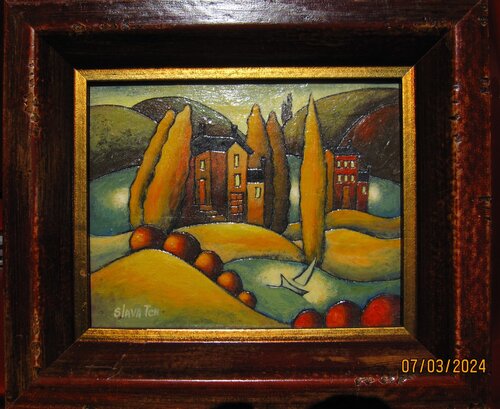 "The Golden Day Succeed" van Viatcheslav (business name Slava TCH) Tchistiline, Schilderij te koop op Singulart