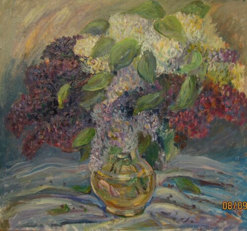 " Three Lilacs" von Viatcheslav (business name Slava TCH) Tchistiline, Malerei kaufen auf Singulart