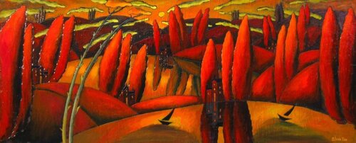 " Golden Glow" von Viatcheslav (business name Slava TCH) Tchistiline, Malerei kaufen auf Singulart