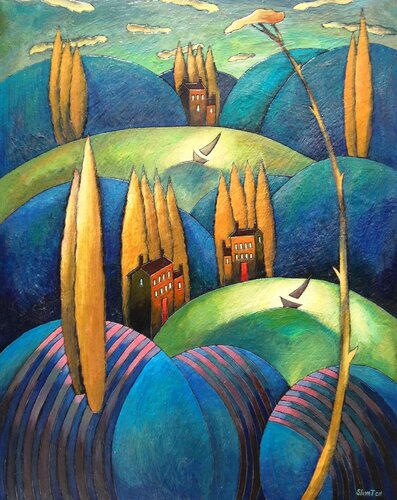 " Crystal Water" de Viatcheslav Tchistiline, Pintura a la venta en Singulart