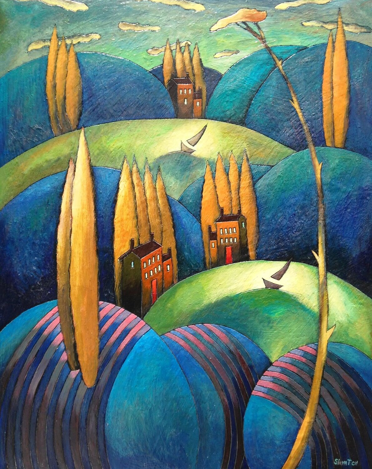 " Crystal Water" Viatcheslav Tchistiline Pintura original en venta