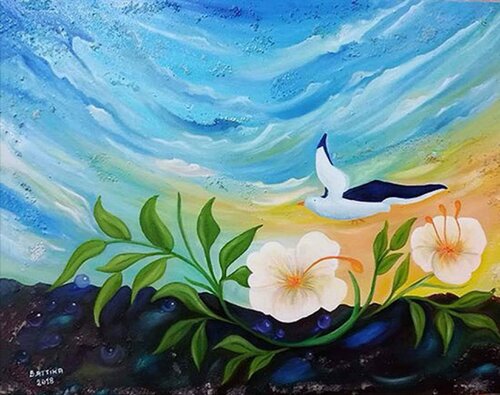 Second printemps van Attika Boubezari, Schilderij te koop op Singulart