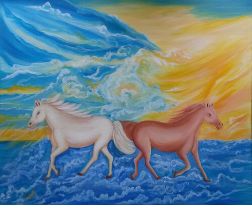 Divergence di Attika Boubezari, Pittura in vendita su Singulart