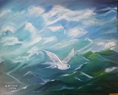 Nostalgie van Attika Boubezari, Schilderij te koop op Singulart