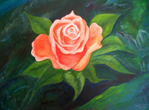 Rose van Attika Boubezari, Schilderij te koop op Singulart