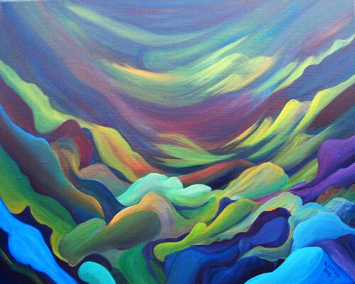 Profondeur van Attika Boubezari, Schilderij te koop op Singulart