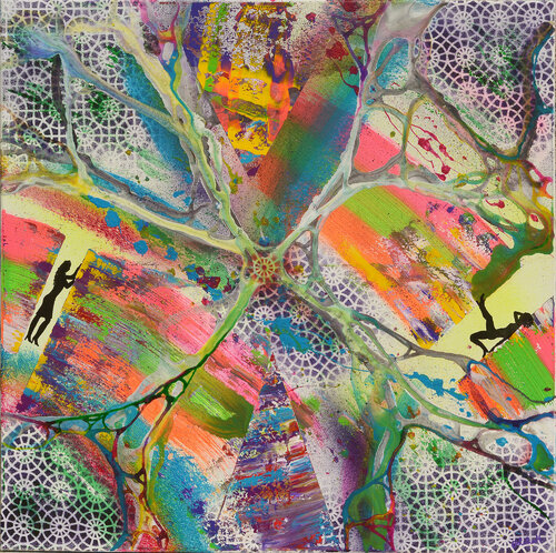 buntes Leben van Othilia Middendorf, Schilderij te koop op Singulart