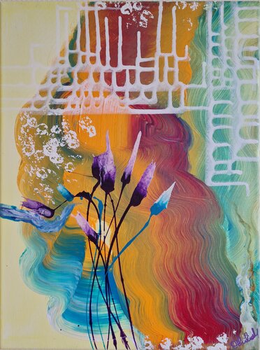 Blume di Othilia Middendorf, Pittura in vendita su Singulart