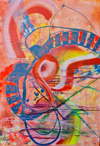 Chamäleon par Othilia Middendorf, Peinture en vente sur Singulart