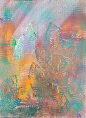 Blätter par Othilia Middendorf, Peinture en vente sur Singulart