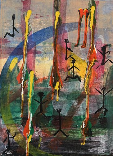 Jumping Gang de Edward Fullerton, Pintura a la venta en Singulart