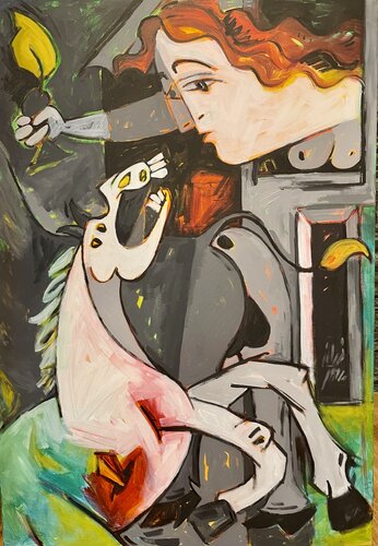 Without Titel van Farzaneh Ravesh, Schilderij te koop op Singulart