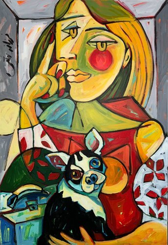 Ohne Titel van Farzaneh Ravesh, Schilderij te koop op Singulart