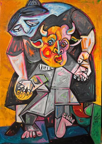 Ohne Titel van Farzaneh Ravesh, Schilderij te koop op Singulart