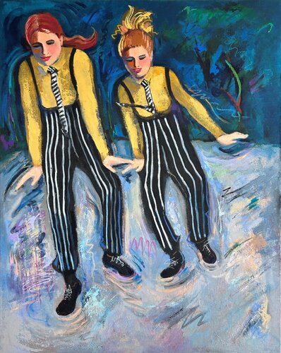 Tapping into the Rhythm di Lynne Meneses, Pittura in vendita su Singulart