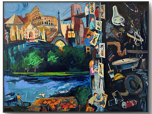 Searching di Lynne Meneses, Pittura in vendita su Singulart