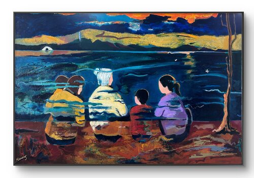 Gathering in the Past von Lynne Meneses, Malerei kaufen auf Singulart
