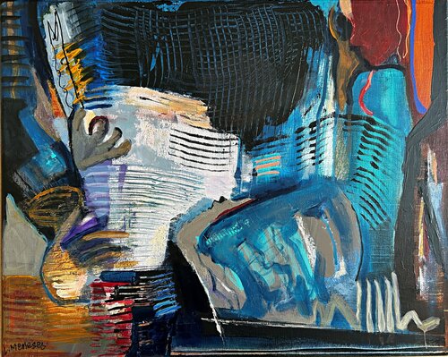 Pulled Into the Night di Lynne Meneses, Pittura in vendita su Singulart
